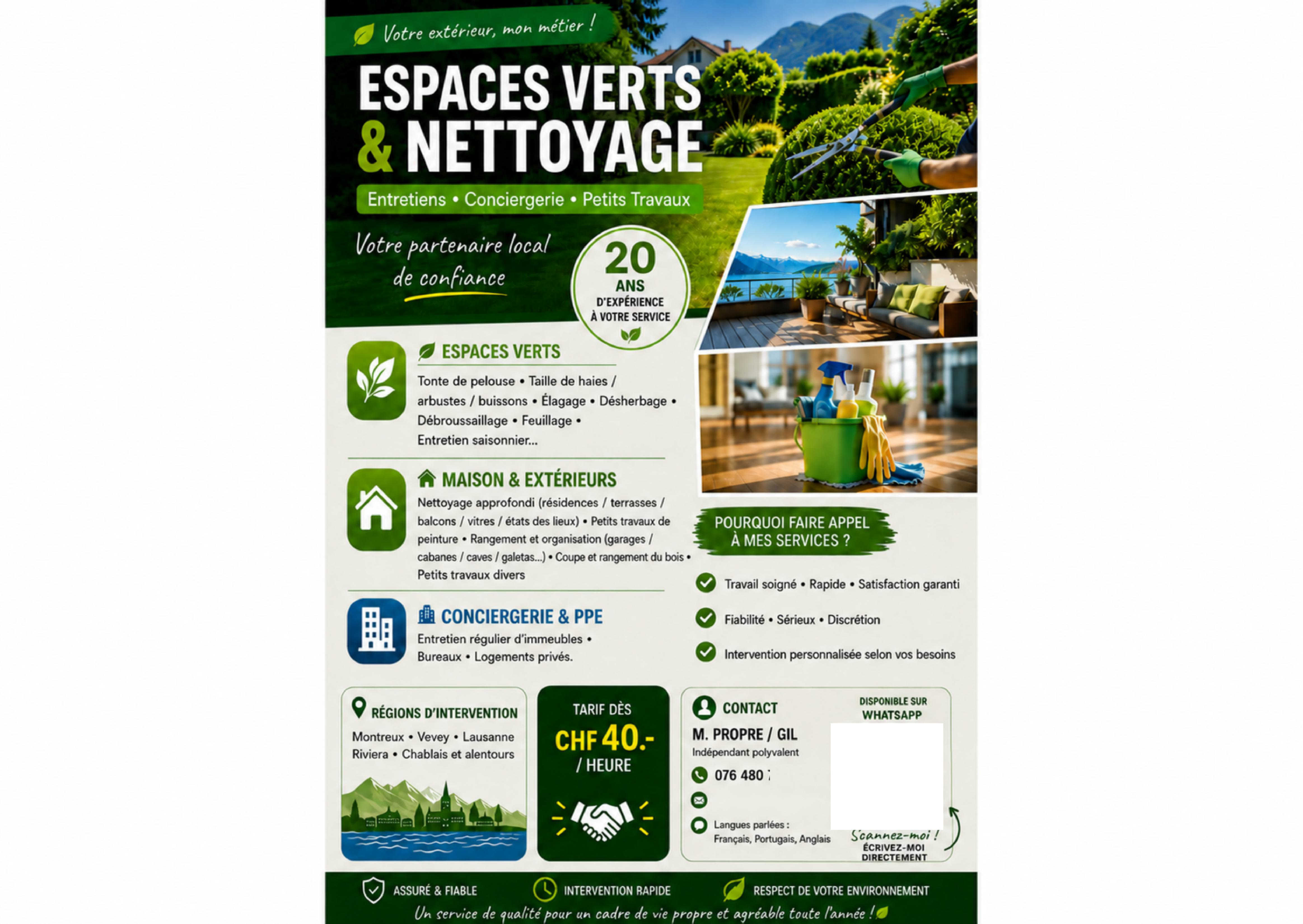 Entretiens espace vert / jardin